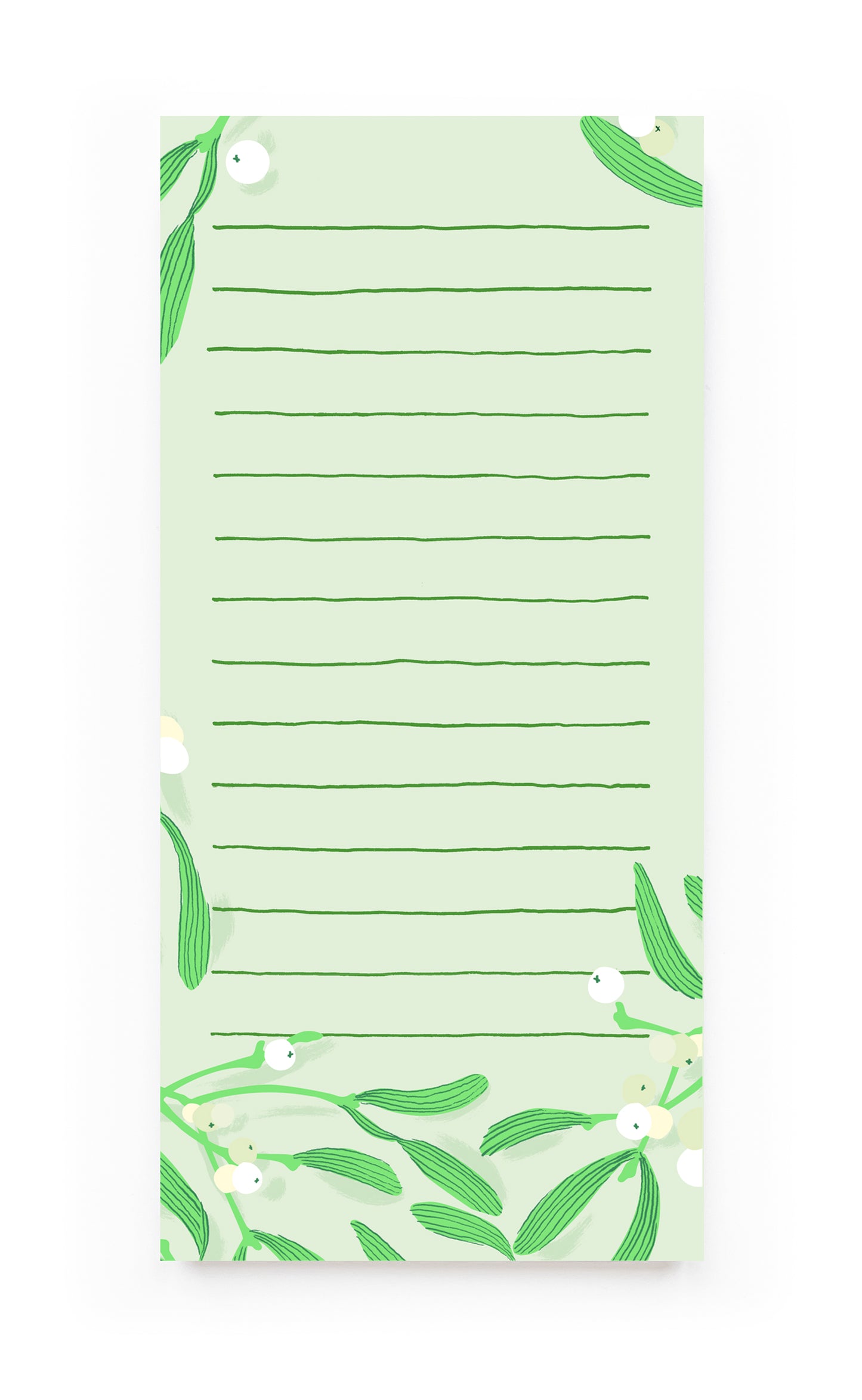 Mistletoe Christmas List Pad