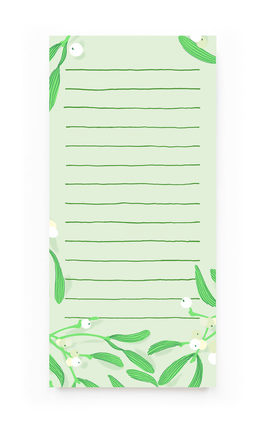 Mistletoe Christmas List Pad