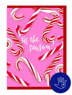 Candy Canes Christmas Charity bag