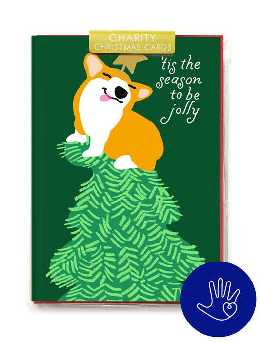 Corgi Christmas Charity Bag