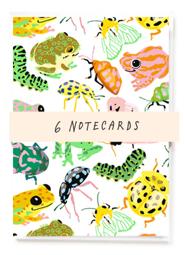 Bugs and Frogs Notecards