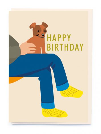 Dog on Lap Men's Birthday
