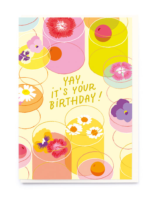 Floral Drinks Birthday