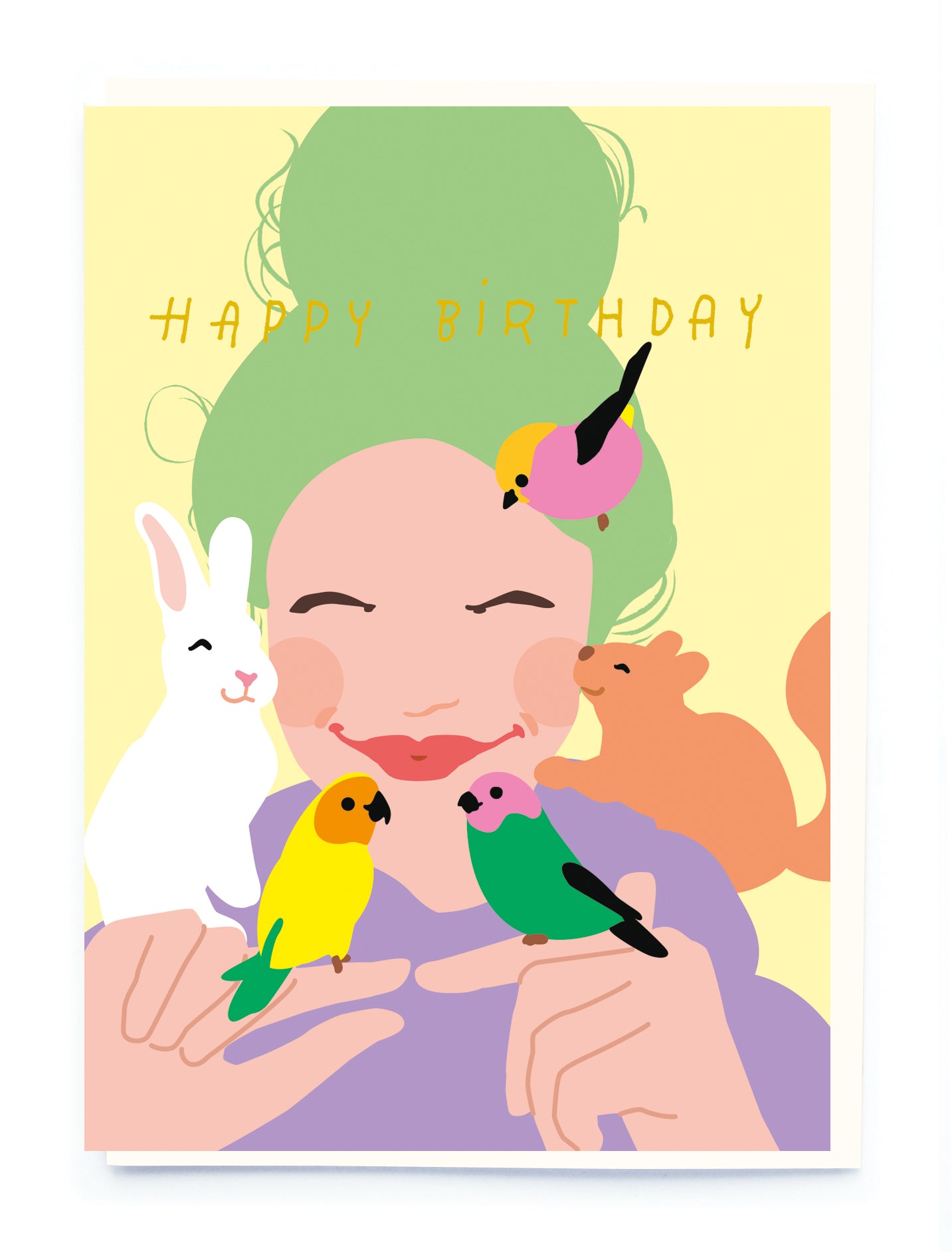 Girl And Pets Birthday