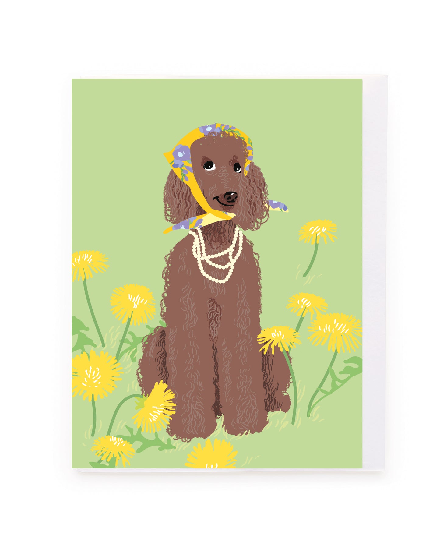 Brown Poodle Blank Mini