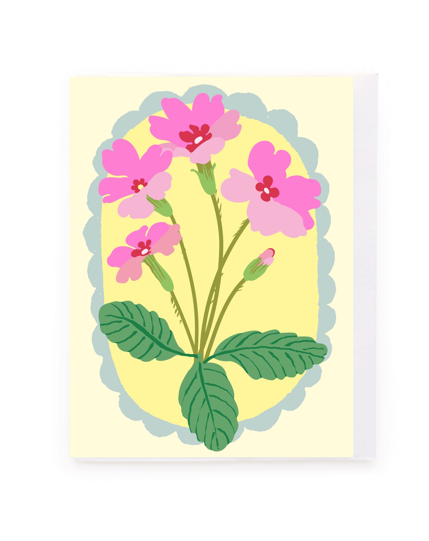 Pink Flowers Vintage Blank