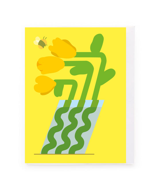 Yellow Flowers Blank Mini