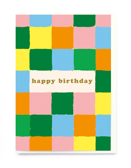 Rainbow Checkered Birthday