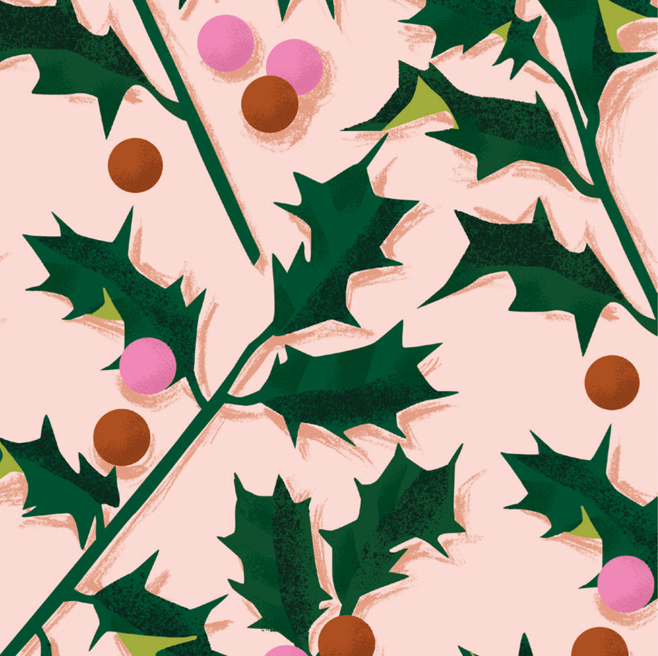 Holly Christmas Wrap