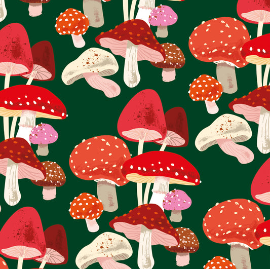 Mushrooms Christmas Wrap