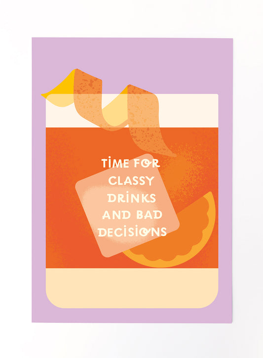 Bad Decisions A3 Print