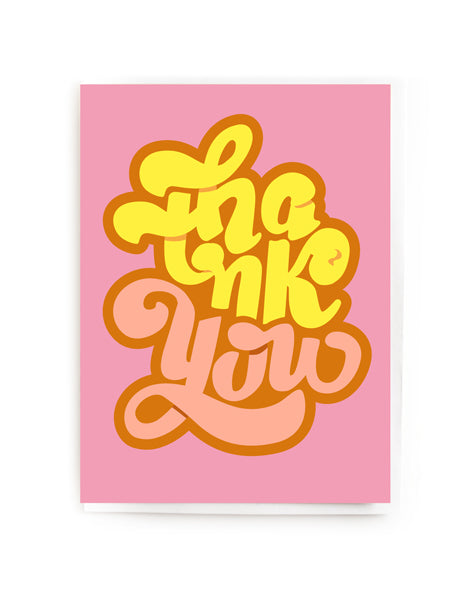Funky Font Thank You Mini