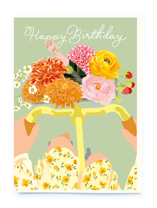 Bicycle And Flowers Birthday