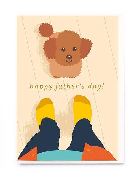 Dog and Yellow Socks Father's Day