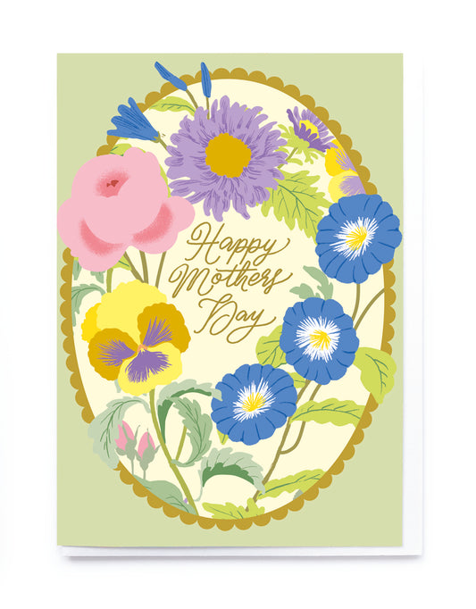 Sage Floral Frame Mother's Day