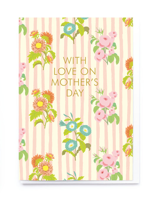 Striped Floral Icoon Mother's Day