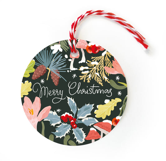 Winter Floral Christmas Tags