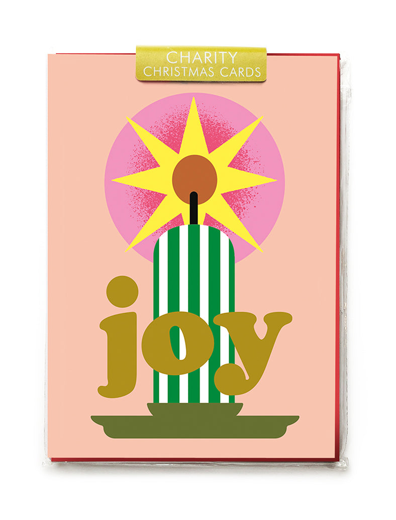 Joy Candle Christmas Charity Bag