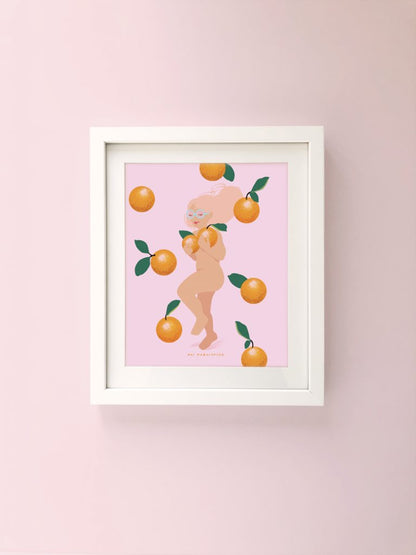 Orange Fruit Nudie Print