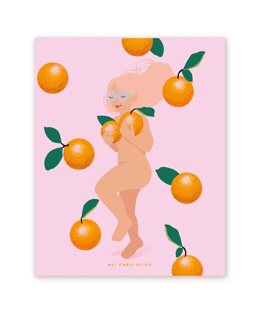 Orange Fruit Nudie Print
