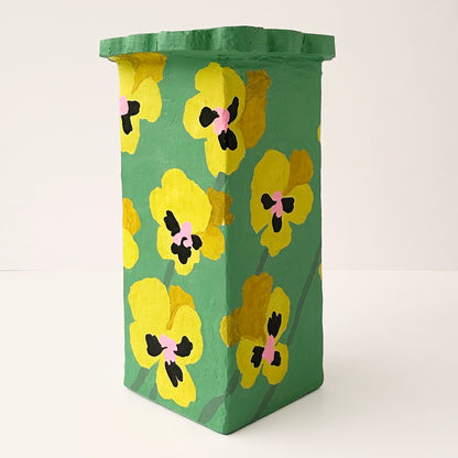 Pansy Paper Vase