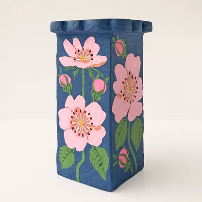 Wild Rose Paper Vase